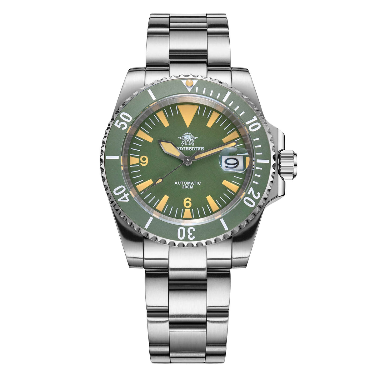 ★Speciale Capodanno★ADDIESDIVE Orologio Subacqueo Retro Sword Sub NH35 AD2064 verde