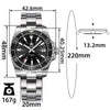 ★Offerta Speciale★ Orologio subacqueo automatico da uomo ADDIESDIVE con vetro zaffiro sintetico AD2504