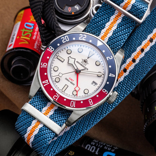★Saldi Anniversario★ADDIESDIVE 39mm Orologio al Quarzo BB58 GMT AD2044