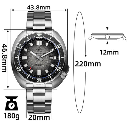 ★Saldi Anniversario★Addiesdive Turtle Orologio subacqueo al quarzo da uomo con cristallo di zaffiro AD2511