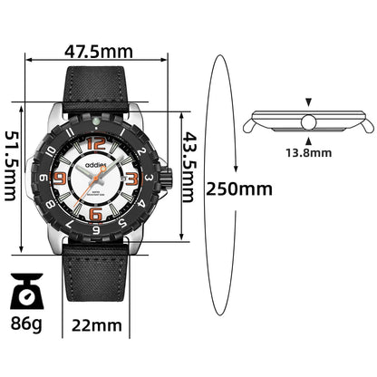 ADDIES Orologio Sportivo al Quarzo MY-057, Impermeabile Fino a 50 m
