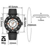 ADDIES Orologio Sportivo al Quarzo MY-057, Impermeabile Fino a 50 m