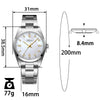 Orologio da donna di lusso Addies al quarzo in acciaio inox, 31 mm (AW25909)