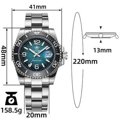 ★Saldi Anniversario★Addiesdive Orologio al Quarzo Moderno da 41 mm, AD2513