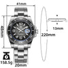 Addiesdive Orologio al Quarzo Moderno da 41 mm, AD2513