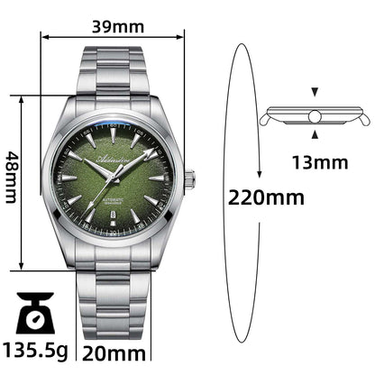 ★Magazzino Italia★ADDIESDIVE AD2527 Orologio Uomo Lusso | Impermeabile 100M, Automatico Giapponese