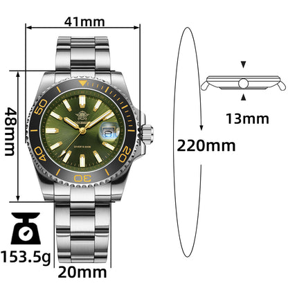 ★Speciale Capodanno★Orologio al quarzo vintage ADDIESDIVE da 41 mm, subacquei, AD2510