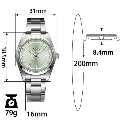 Addiesdive AW25908 Orologio da Donna al Quarzo 31mm con Quadrante Sunburst e Vetro Zaffiro