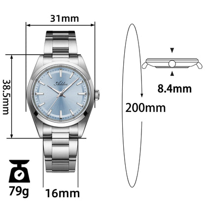 Addiesdive AW25908 Orologio da Donna al Quarzo 31mm con Quadrante Sunburst e Vetro Zaffiro