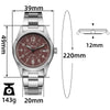 ADDIESDIVE Orologio automatico in cristallo di zaffiro da 39 mm Orologio da campo AD2074