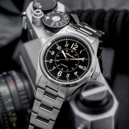 ★Magazzino Italia★ADDIESDIVE Orologio automatico in cristallo di zaffiro da 39 mm Orologio da campo AD2074