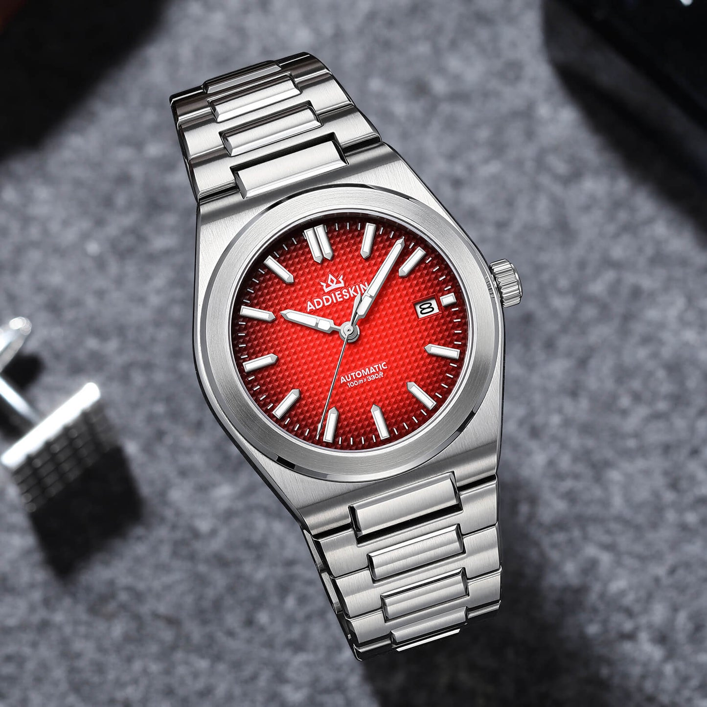 Orologio da uomo ADDIESKIN K004 "Waffle Elegance" automatico 9015