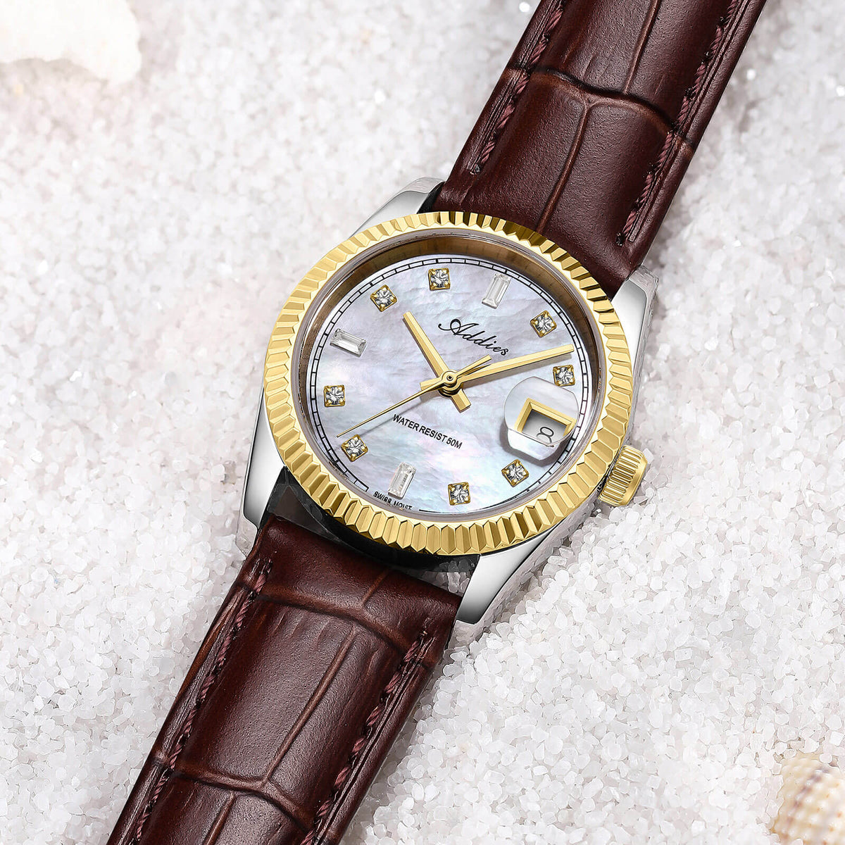 ★Nuovi Arrivi★Orologio da donna Addies da 28 mm con movimento al quarzo di lusso, modello AW25905