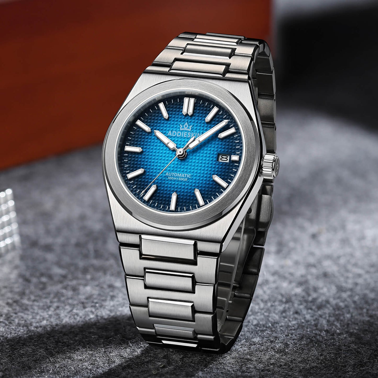 Orologio da uomo ADDIESKIN K004 "Waffle Elegance" automatico 9015