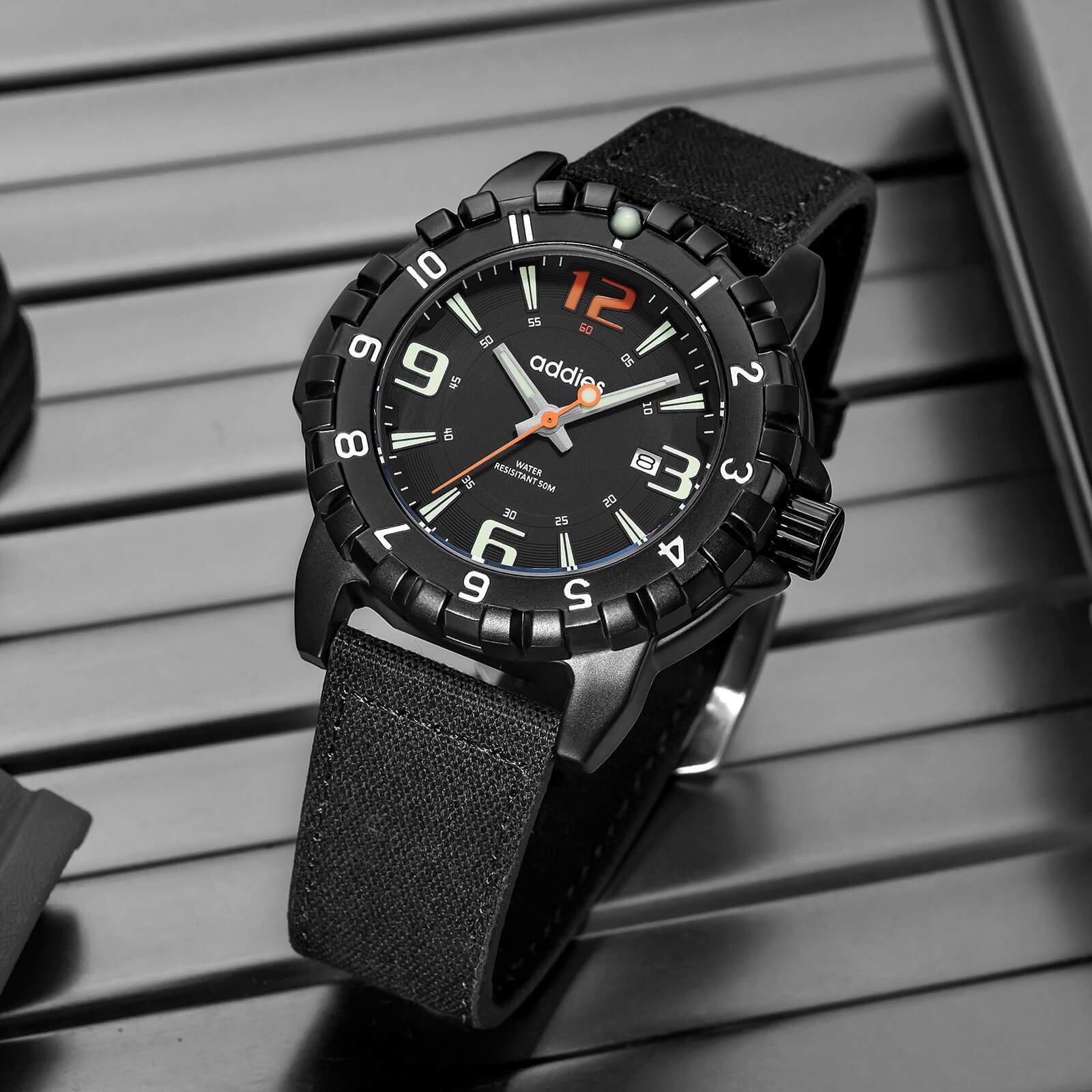 ADDIES Orologio Sportivo al Quarzo MY-057, Impermeabile Fino a 50 m