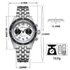 ADDIESDIVE Orologio Cronografo al Quarzo con Quadrante Panda da 41 mm VK64 (AD2034)