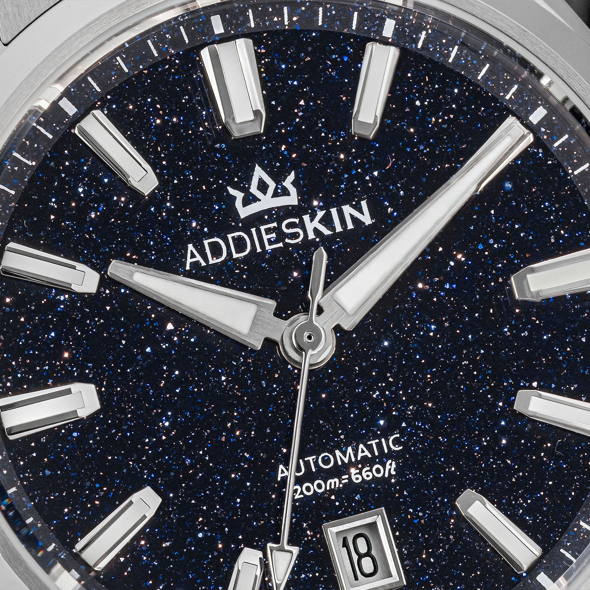 🔥SALDI D'AUTUNNO 🔥 Orologio automatico di lusso AddiesKIN K010 da 40 mm con quadrante in pietra naturale e movimento Miyota 9015