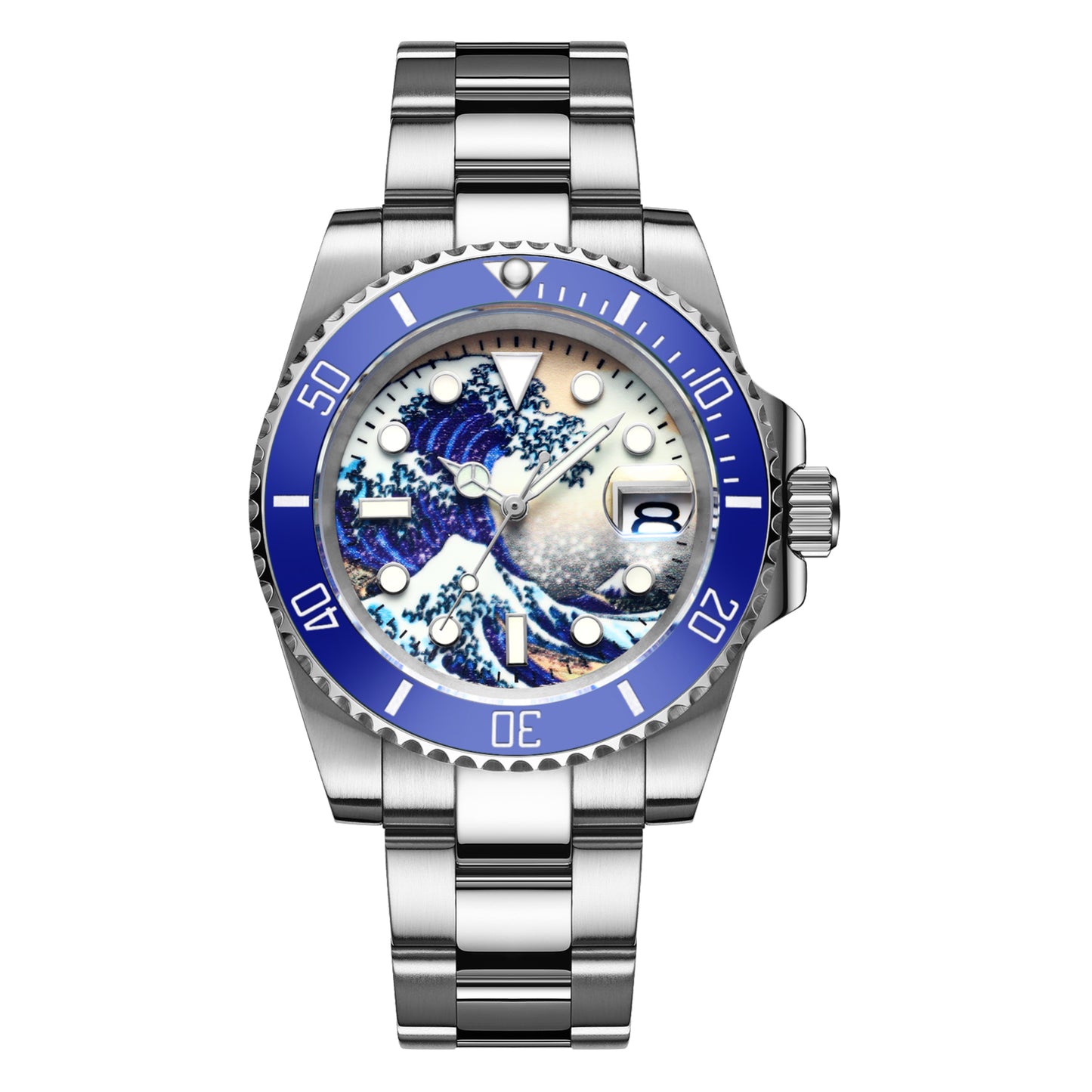 ADDIESDIVE Orologio Subacqueo Great Wave Sub (H3AC-Surf) blu