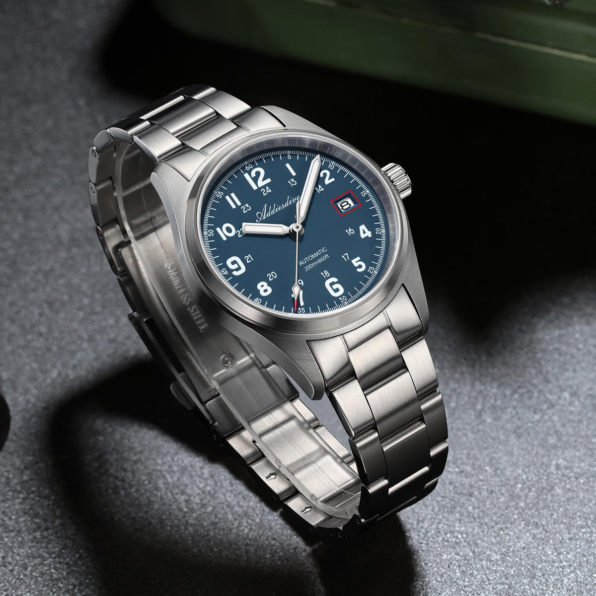 🔥SALDI D'AUTUNNO 🔥ADDIESDIVE 39mm Orologio Explore NH35 Automatico AD2070