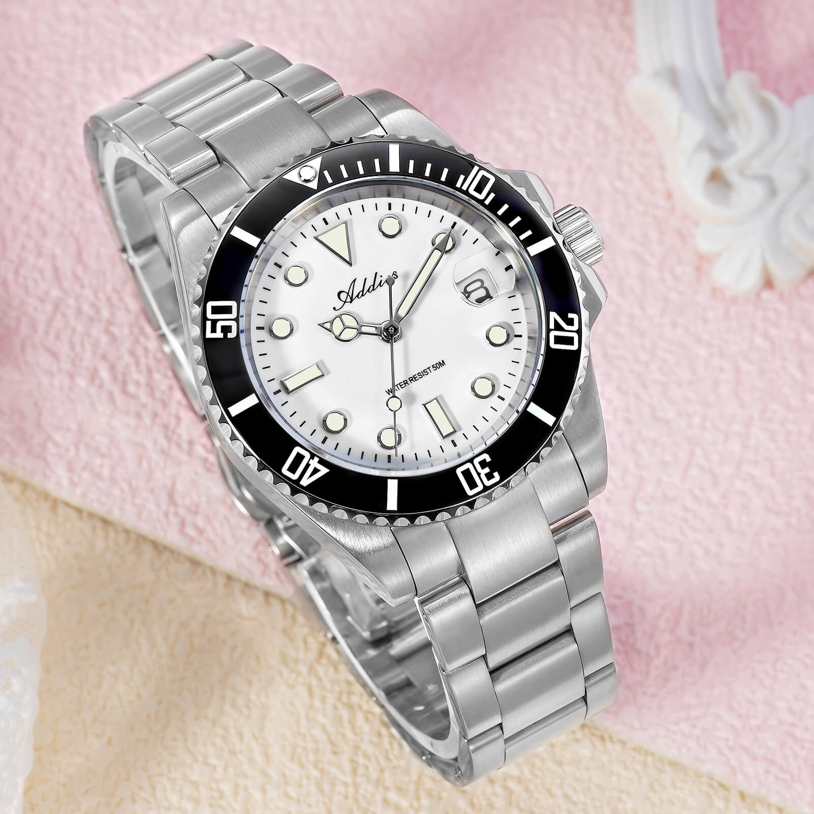 Addies Orologio al quarzo Luxury in acciaio inossidabile AW25902