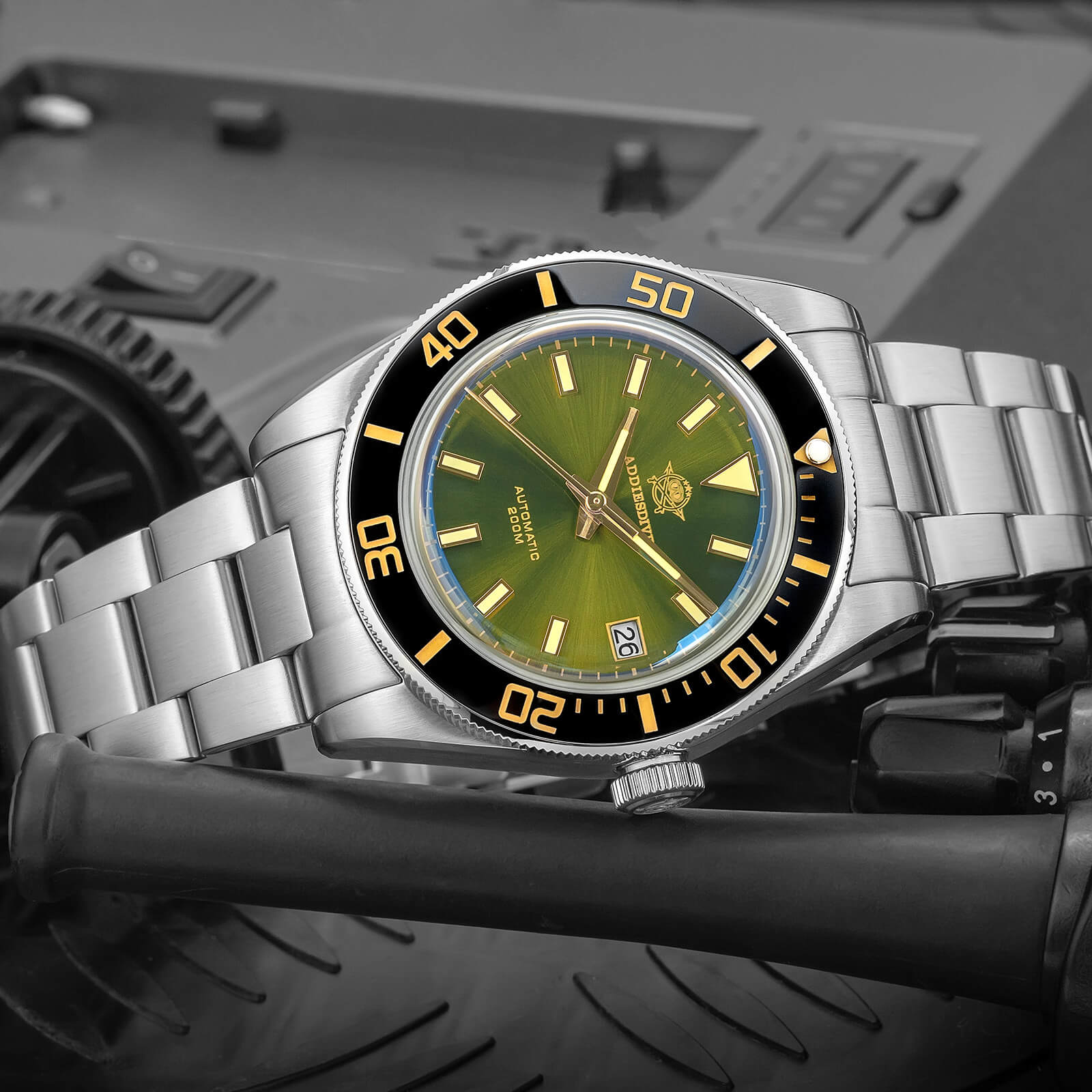 Addiesdive Orologio da Uomo Retro Sub 39mm NH35 AD2084