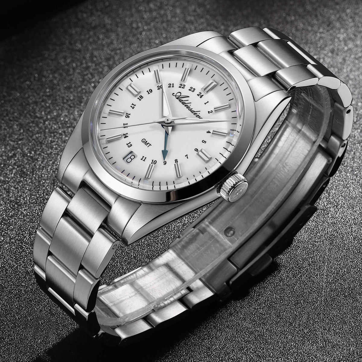 ★Saldi Anniversario★ADDIESDIVE Orologio al Quarzo GMT Elegance Collection AD2065