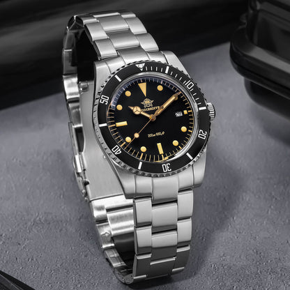 ADDIESDIVE Orologio al Quarzo da 39 mm con Lunetta Girevole Bidirezionale AD2072