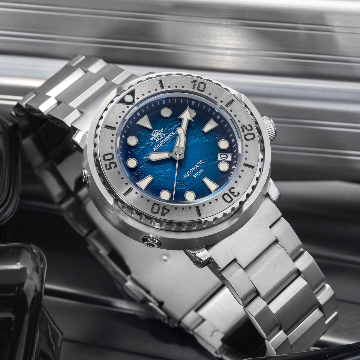 ADDIESDIVE® Orologio Subacqueo Automatico Tuna 300M AD2049