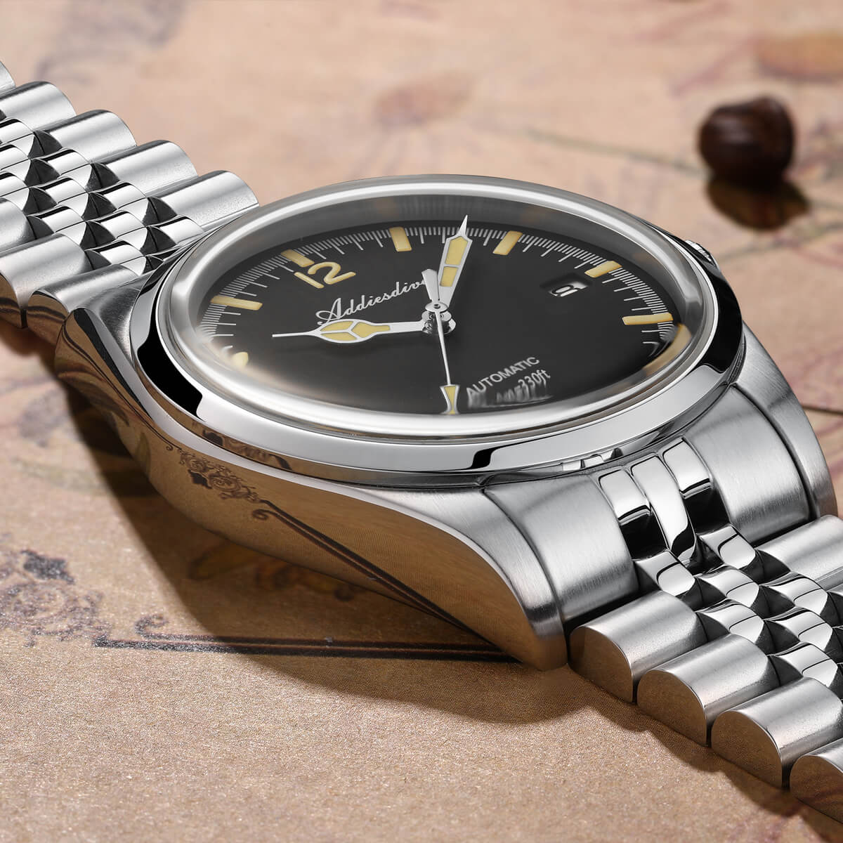 ★Magazzino italiano★Addiesdive Orologio automatico da 39 mm, subacqueo 100 m, NH35 (AD2038)