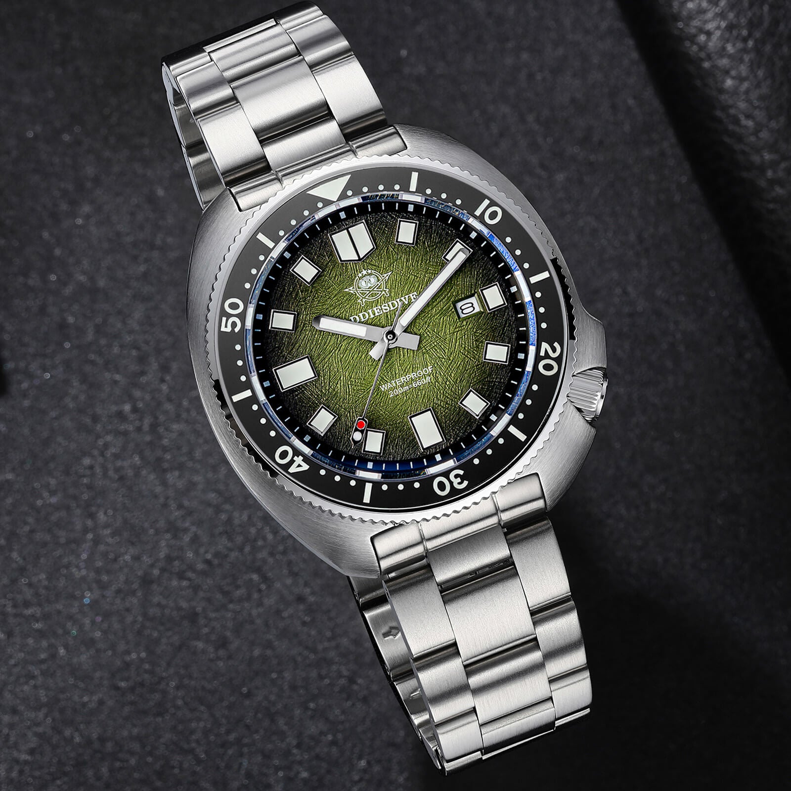 ★Saldi Anniversario★Addiesdive Turtle Orologio subacqueo al quarzo da uomo con cristallo di zaffiro AD2511