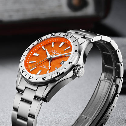🔥SALDI D'AUTUNNO 🔥 ADDIESDIVE Orologio GMT al quarzo da 38 mm con movimento RONDA 515 (AD2548)