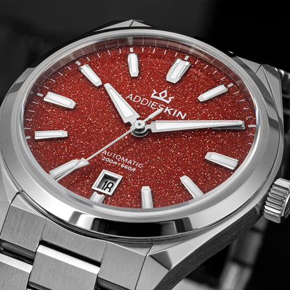 🔥SALDI D'AUTUNNO 🔥 Orologio automatico di lusso AddiesKIN K010 da 40 mm con quadrante in pietra naturale e movimento Miyota 9015