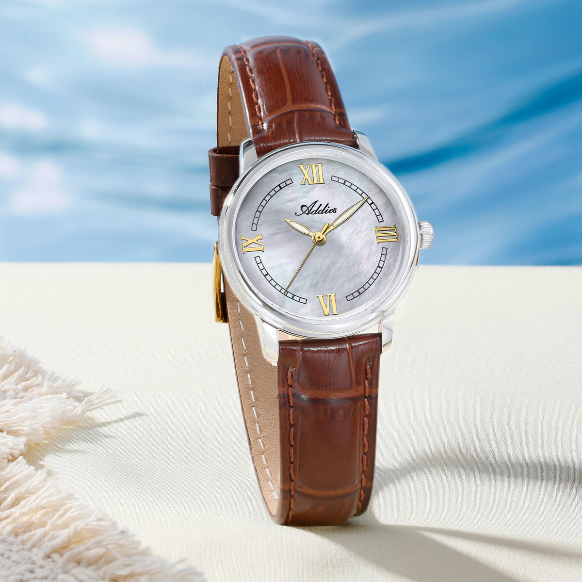 🔥SALDI D'AUTUNNO 🔥 Orologio da Donna di Lusso Addies 31mm in Acciaio Inossidabile al Quarzo AW25906