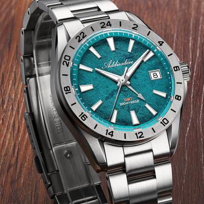 🔥SALDI D'AUTUNNO 🔥 ADDIESDIVE Orologio GMT al quarzo da 38 mm con movimento RONDA 515 (AD2548)