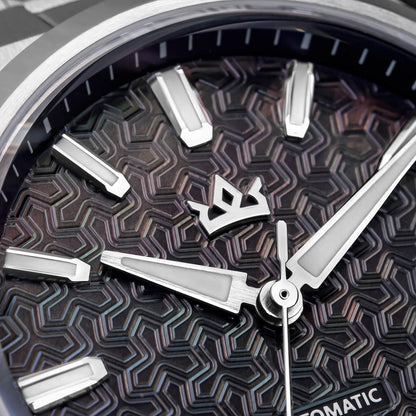 Orologio automatico di lusso AddiesKIN K014 da 40 mm con quadrante in rilievo tipo cammeo e movimento ST2130
