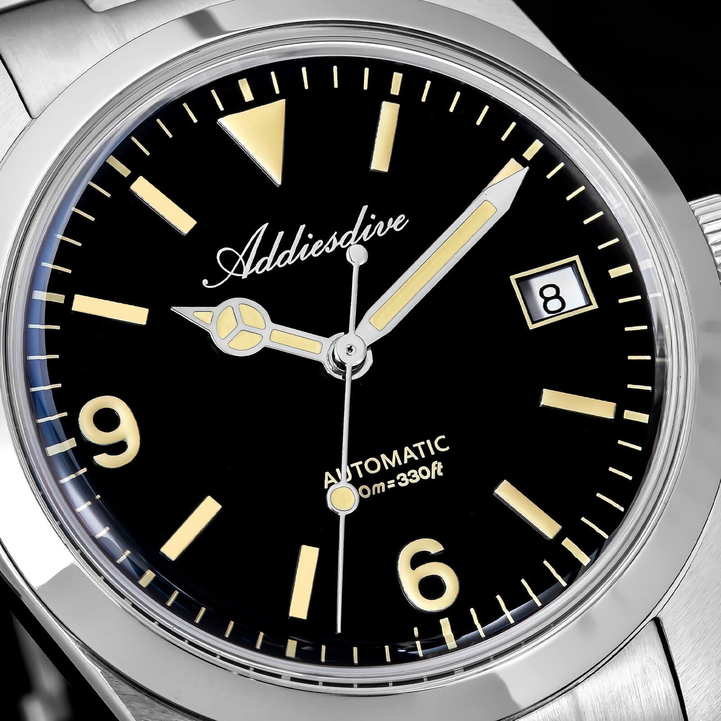 Orologio ADDIESDIVE 36mm AD2556 Automatico Stile Explorer con Movimento ST2130 e Vetro Zaffiro Bombato