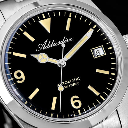 Orologio ADDIESDIVE 36mm AD2556 Automatico Stile Explorer con Movimento ST2130 e Vetro Zaffiro Bombato