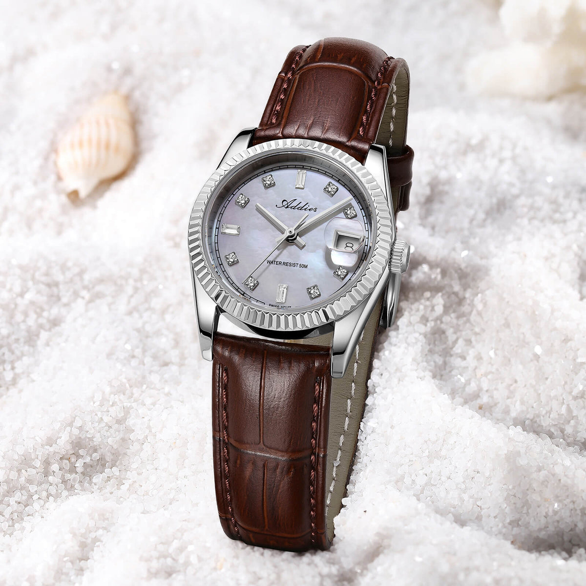 ★Nuovi Arrivi★Orologio da donna Addies da 28 mm con movimento al quarzo di lusso, modello AW25905