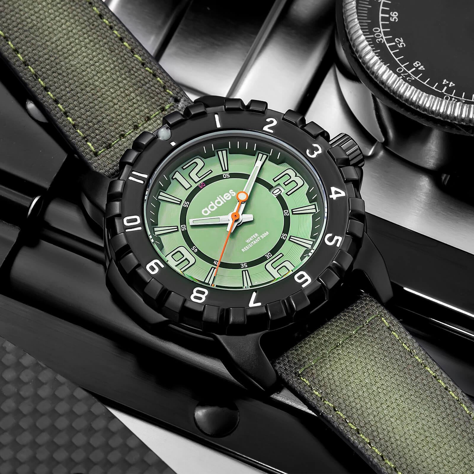 ADDIES Orologio Sportivo al Quarzo MY-057, Impermeabile Fino a 50 m