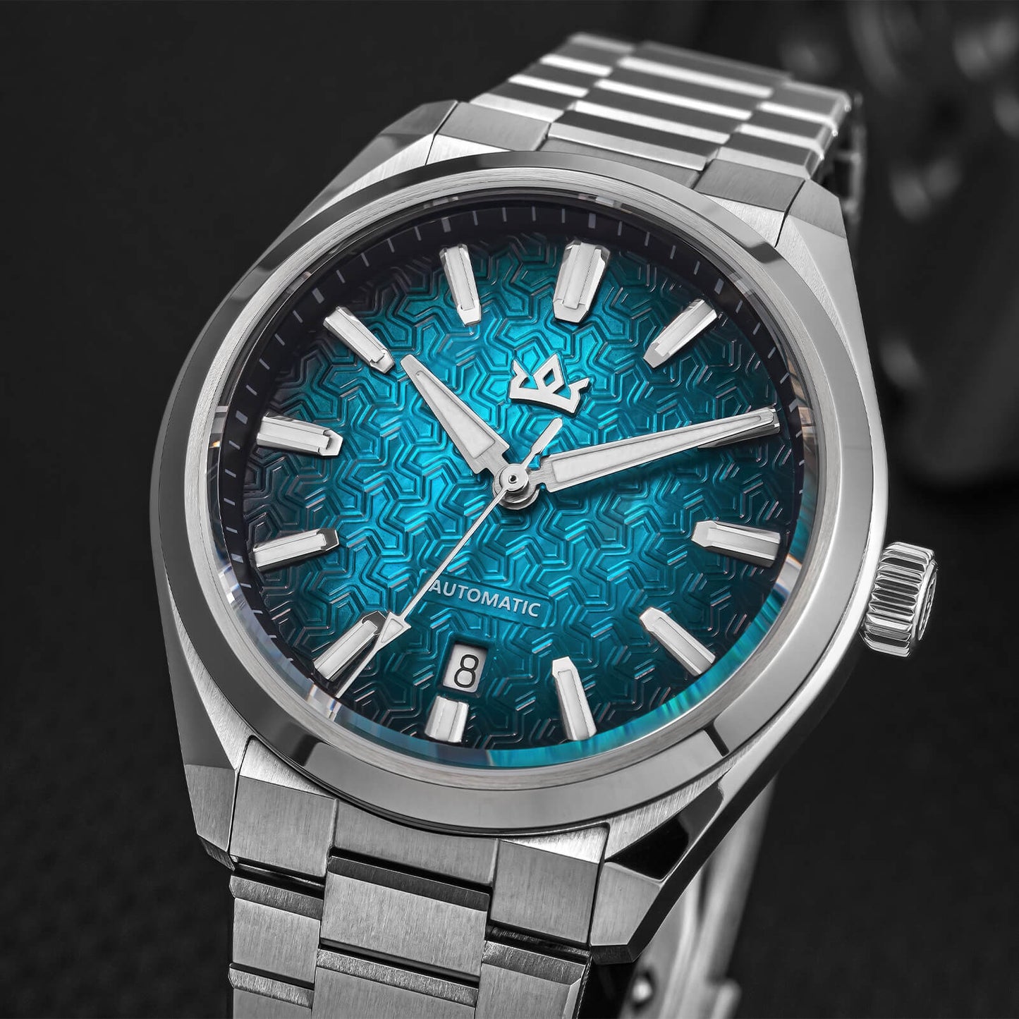 Orologio automatico di lusso AddiesKIN K014 da 40 mm con quadrante in rilievo tipo cammeo e movimento ST2130