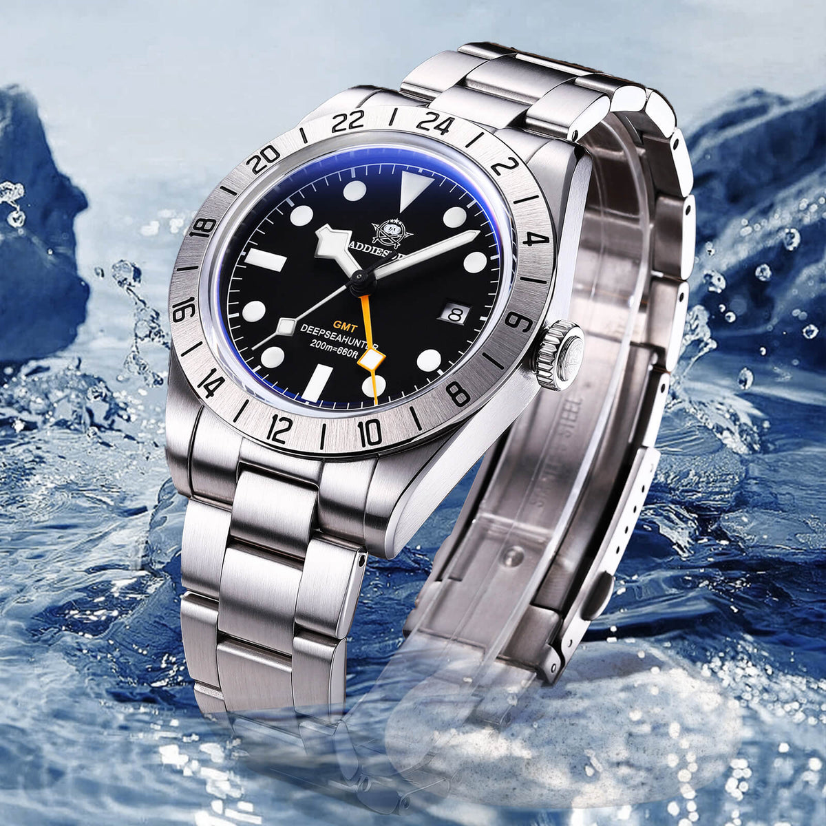 ★Speciale Capodanno★Orologio al quarzo ADDIESDIVE 39mm BB GMT con movimento RONDA515 (AD2035/AD2036)