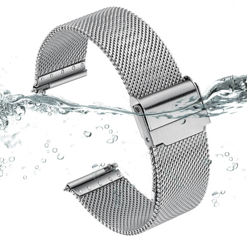 ADDIESDIVE Cinturino per Orologio in Maglia di Acciaio Inossidabile da 20 mm
