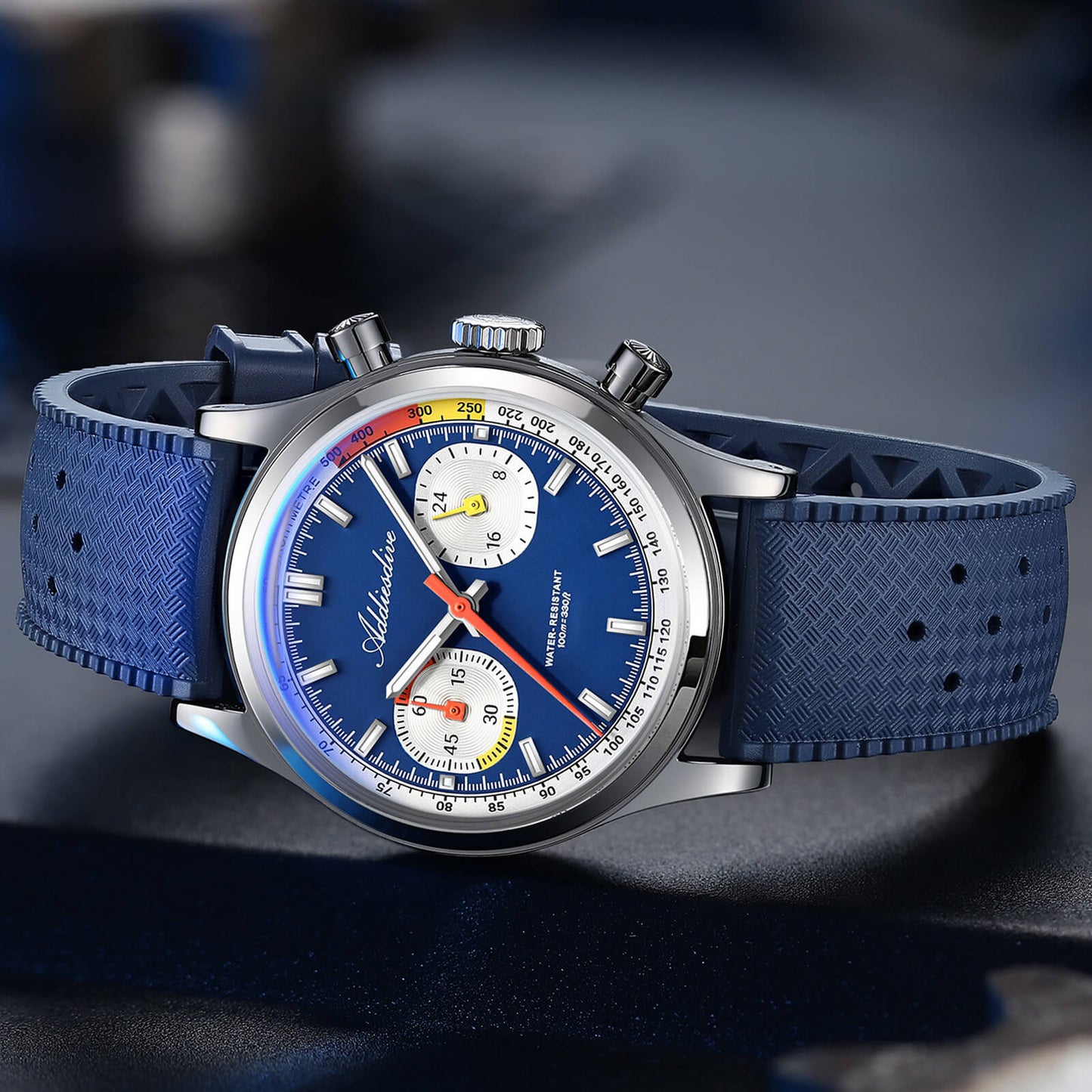 ★Saldi Anniversario★Orologio cronografo ADDIESDIVE VK64 da 38 mm ispirato alle corse AD2529