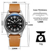 ADDIESDIVE®Pilot Watch Orologio Automatico Elegante da Uomo Diver 200M (AD2048)