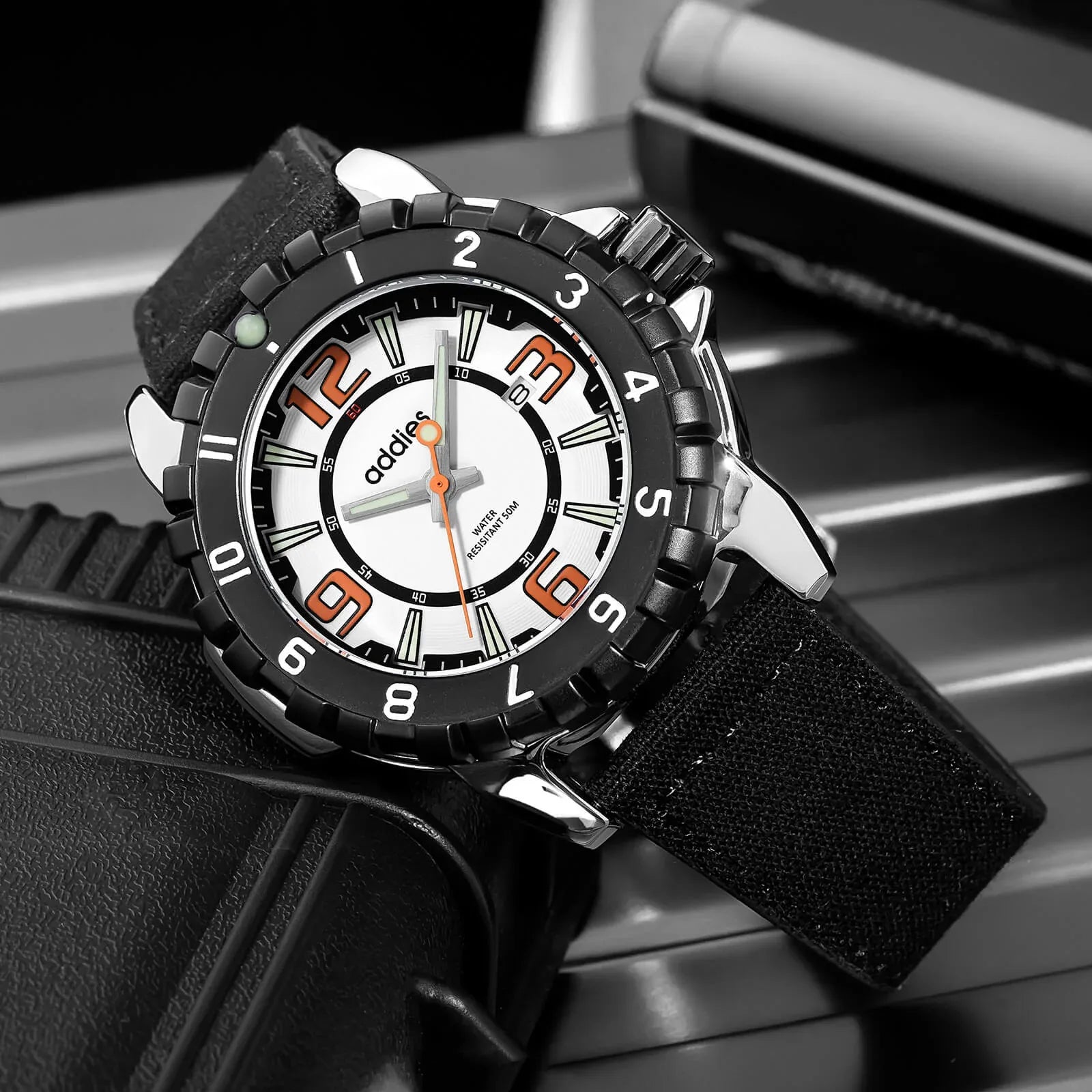 ADDIES Orologio Sportivo al Quarzo MY-057, Impermeabile Fino a 50 m
