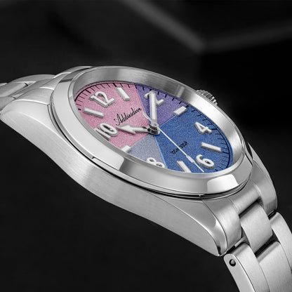 🔥SALDI D'AUTUNNO 🔥 Orologio al quarzo ADDIESDIVE da 36 mm con quadrante a blocchi di colore AD2555 vetro zaffiro