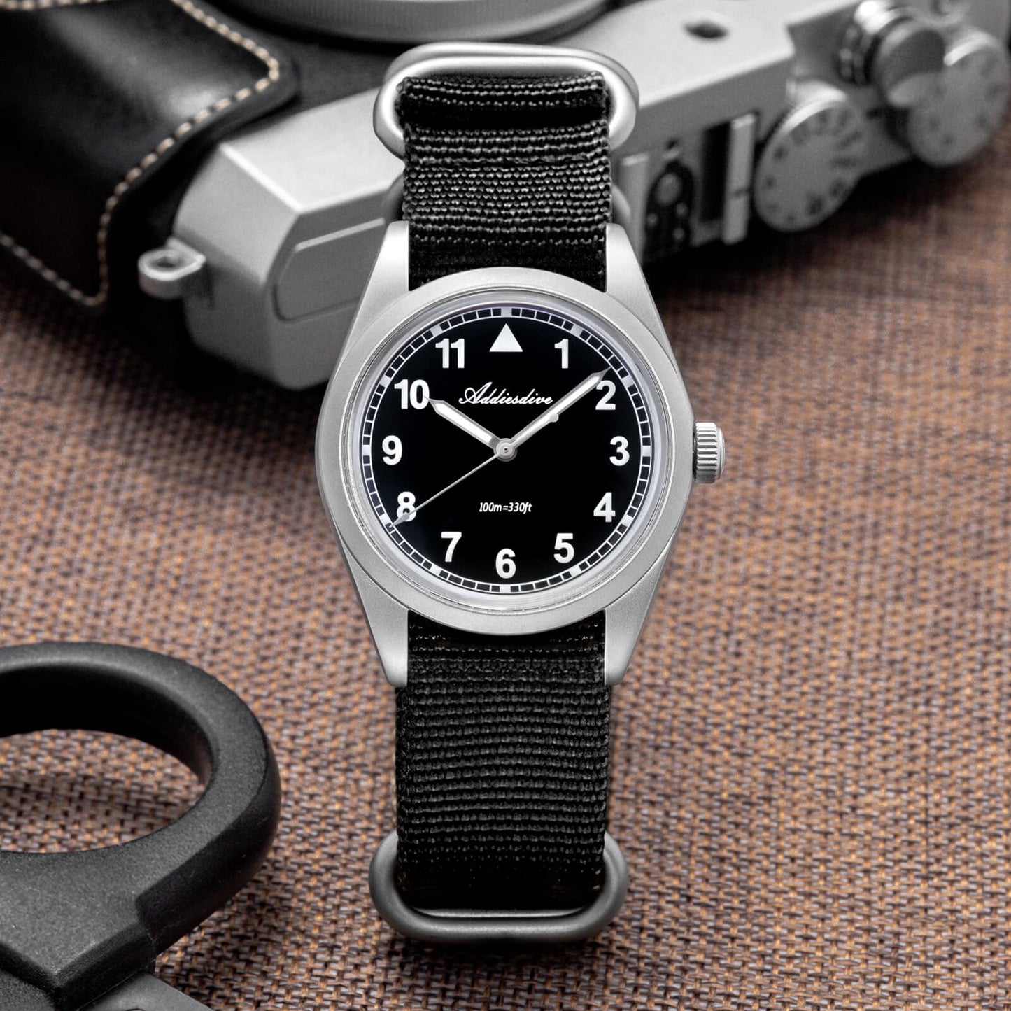 ADDIESDIVE 37mm VH31 Retro Pilot Field Watch AD2079