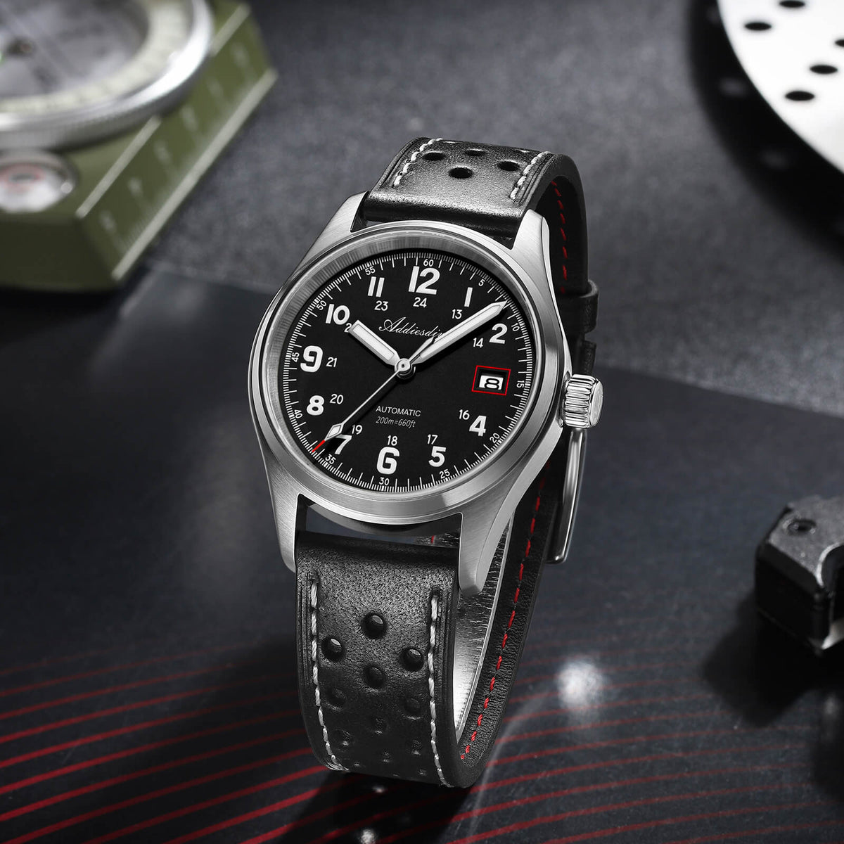 🔥SALDI D'AUTUNNO 🔥ADDIESDIVE 39mm Orologio Explore NH35 Automatico AD2070