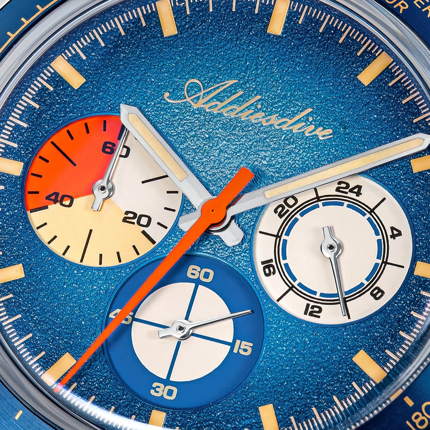 ADDIESDIVE 37mm Orologio Cronografo al Quarzo di Lusso AD2551