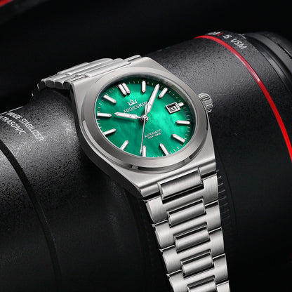 Orologio da uomo AddiesKIN K008 con quadrante in madreperla da 39 mm e movimento Miyota 9015.
